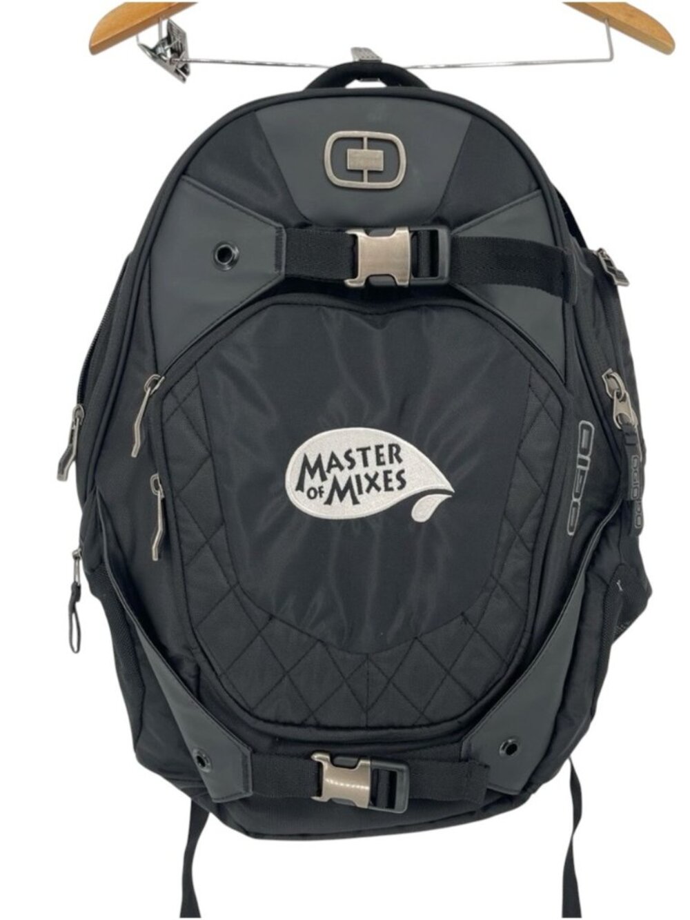 Ogio Squadron Laptop Backpack Padded Adjustable Black Logo / Master of Mixes